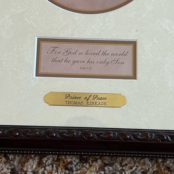 Prince of Peace Thomas Kinkade Framed Vintage Rare frame 2006 12.5x17.5” - Picture 3 of 4